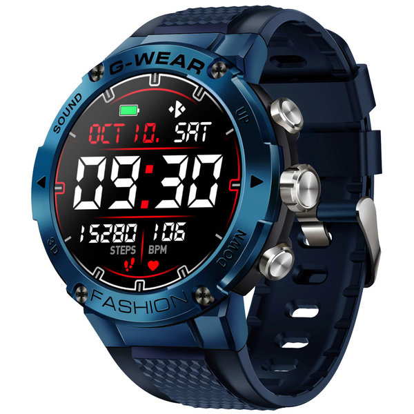 SMARTY2.0 Smartwatch SW036C blue Silikon-Band